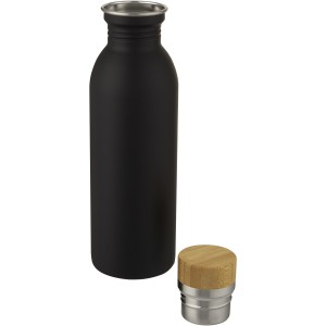 Kalix 650 ml stainless steel sport bottle, Solid black (Water bottles)