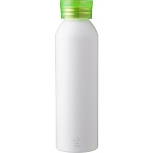Recycled aluminium bottle (650 ml) Ariana, lime (Water bottles)