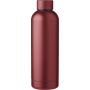 Recycled stainless steel bottle Isaiah, burgundy