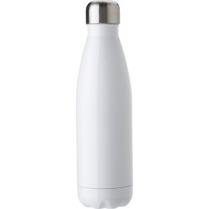Stainless steel bottle (500 ml) Ramon, white (Water bottles)