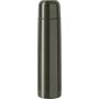 Stainless steel double walled flask Quentin, gun metal