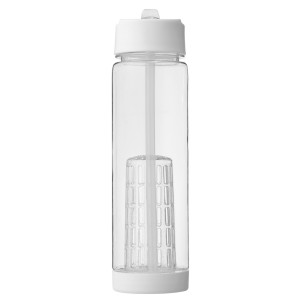 Tutti-frutti 740 ml Tritan(tm) infuser sport bottle, Transparent,White (Sport bottles)