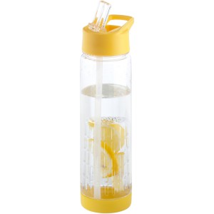 Tutti-frutti 740 ml Tritan(tm) infuser sport bottle, Transparent,Yellow (Sport bottles)