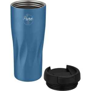 Waves 450 ml copper vacuum insulated tumbler, Blue (Glasses)