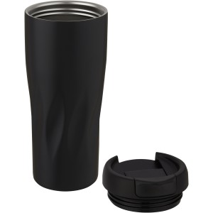 Waves 450 ml copper vacuum insulated tumbler, Solid black (Glasses)