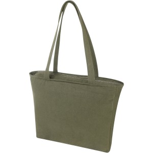 Weekender 500 g/m2 recycled tote bag, Green (Shopping bags)