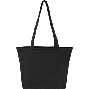 Weekender 500 g/m2 recycled tote bag, Solid black (Shopping bags)