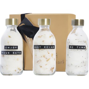 Wellmark Just Relax 3-teiliges Badesalz-Set, 200 ml, transpa