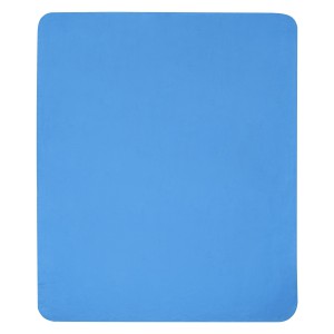 Willow RPET polar fleece blanket, Process blue (Blanket)