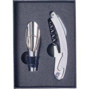 Stainless steel wine set Dale, black (Wine, champagne, cocktail equipment)