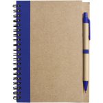 Wire bound notebook with ballpen. Stella, blue (2715-05)