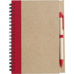 Wire bound notebook with ballpen. Stella, red (2715-08)