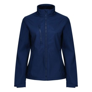 WOMEN'S ABLAZE 3 LAYER PRINTABLE SOFTSHELL JACKET, Navy/Navy (Jackets)