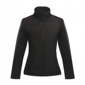 WOMEN'S OCTAGON II PRINTABLE 3 LAYER MEMBRANE SOFTSHELL, Black/Black (Jackets)