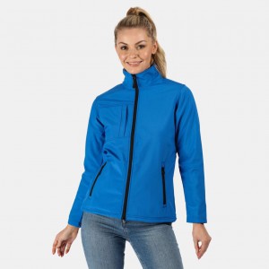 WOMEN'S OCTAGON II PRINTABLE 3 LAYER MEMBRANE SOFTSHELL, Oxford Blue/Black (Jackets)