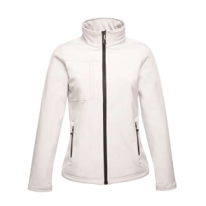 WOMEN'S OCTAGON II PRINTABLE 3 LAYER MEMBRANE SOFTSHELL, White/Light Steel (Jackets)