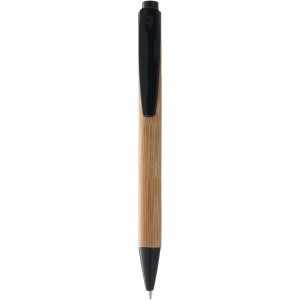 Borneo bamboo ballpoint pen, Natural, solid black (Wooden, bamboo, carton pen)
