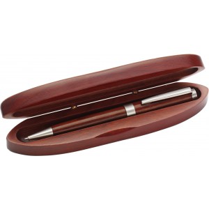 Rosewood ballpen Ida, brown (Wooden, bamboo, carton pen)
