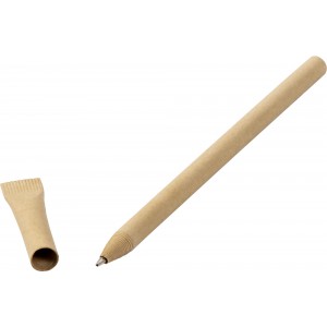 Cardboard ballpen Madalena, brown (Wooden, bamboo, carton pen)
