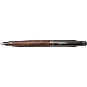 Loure wooden barrel ballpoint pen, solid black (Wooden, bamboo, carton pen)