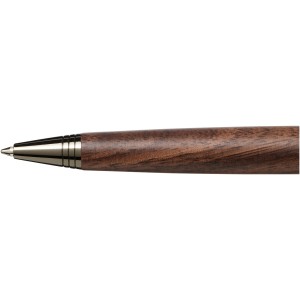 Loure wooden barrel ballpoint pen, solid black (Wooden, bamboo, carton pen)
