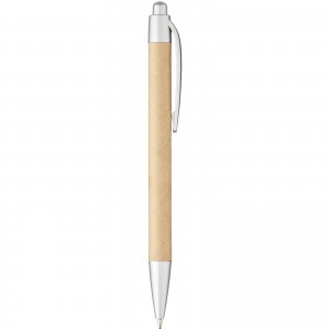 Tiflet recycled paper ballpoint pen, Brown (Wooden, bamboo, carton pen)