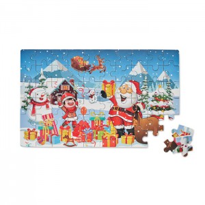 Wooden Christmas puzzle, Mix Colour (Games)