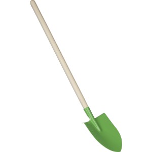 Wooden garden shovel Marigold, light green (Gartenarbeit)