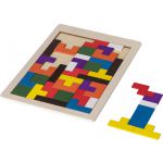 Wooden jigsaw game Skyla, brown (1015132-11)