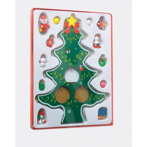 Wooden xmas tree decoration, Green (Decorations)