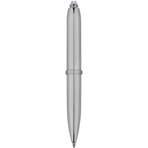 Xenon stylus ballpoint pen with LED light, White,Silver (Metallic pen)