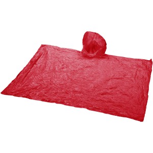 Xina rain poncho in storage ball with keychain, Red (Raincoats)