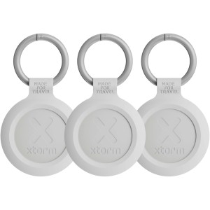 Xtorm XTAG2A 3-pack water resistant travel tag, Ash white me <font size=1>[ENG]</font>