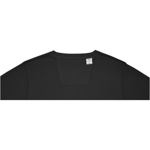 Zenon men's crewneck sweater, Solid black (Pullovers)