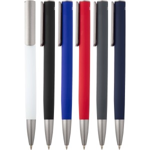 Ziggur aluminium ballpoint pen (blue ink), Blue (Metallic pen)