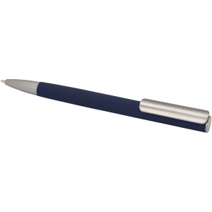 Ziggur aluminium ballpoint pen (blue ink), Navy (Metallic pen)