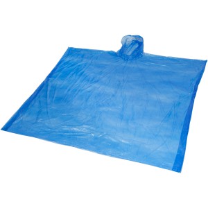 Ziva disposable rain poncho with storage pouch, Royal blue (Raincoats)